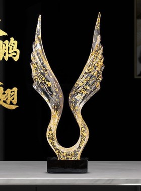 新款大展宏图高档大气大鹏展翅创意家居摆件客厅办公室酒柜装饰品