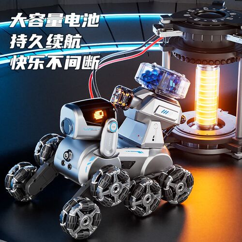 智能遥控机器狗儿童玩具男孩电动漂移汽车手势感应八轮特技机械狗 - 图3
