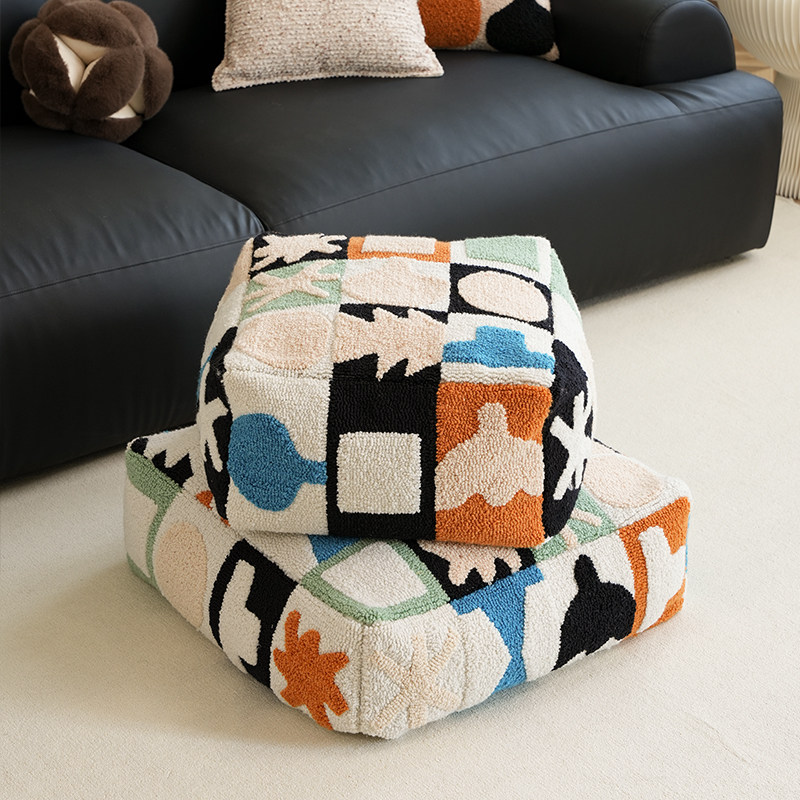 Living room sofa pouf carpet balcony French futon bay window tatami cushion floor