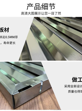 不锈钢油烟网挡油格201隔油板方坑滤油网 商用厨房烟罩配件百叶款