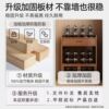 Tea shelf storage rack multi-layer storage tea set display cabinet tea room small antique rack solid wood new Chinese dustproof