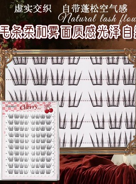 樱花少女假睫毛女团氛围感卷翘清透自然仿真柔软初学者安小幺同款