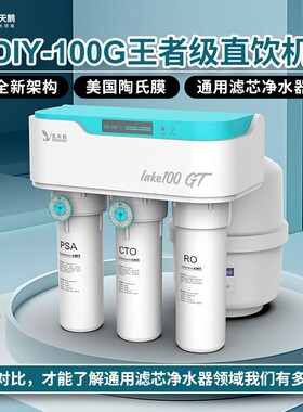RO反渗透净水机乐天鹅DIY净水器 家用厨房直饮机智能APP控制