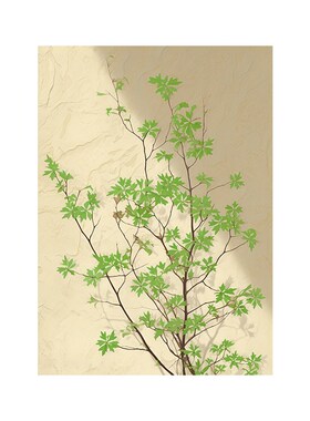 纯手绘油画原木风客厅装饰画极简绿色玄关沙发背景墙大芬村挂画