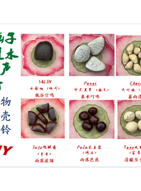 天然植物果壳风铃摇铃挂件diy