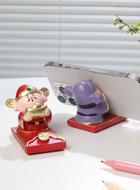 直供中式喜庆创意财神树脂品桌面