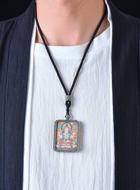 高端专用绳唐卡挂绳黄金和田玉翡翠铜钱玉佩无事牌吊坠绳子男女款