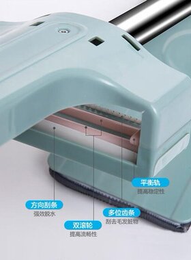 免手洗平板拖把家用瓷砖地一拖净旋转拖地神器干湿两用懒人地拖布