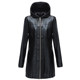 Genuine leather jacket for women mid-length sheepskin windbreaker jacket