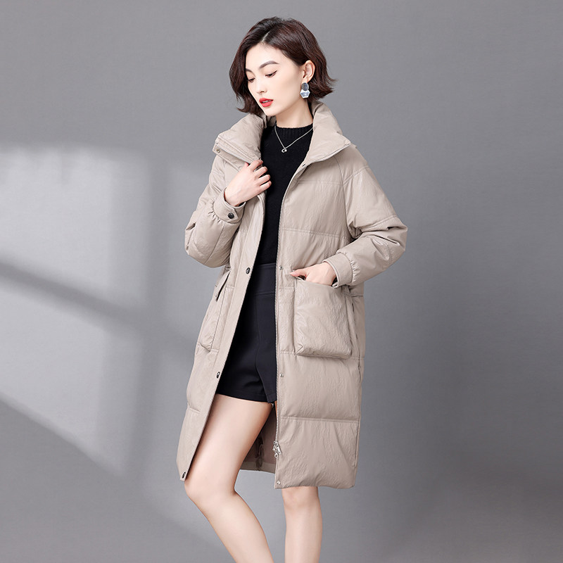海宁皮羽绒女中长款宽松高端绵羊皮外套秋冬新款白鸭绒真皮女皮衣,淘宝优惠券,粉丝福利购,淘宝优惠卷