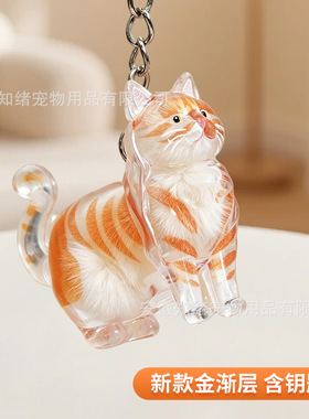 宠物猫咪毛发收纳挂件扭蛋猫毛收纳盒存放胶囊纪念钥匙扣挂件吊装