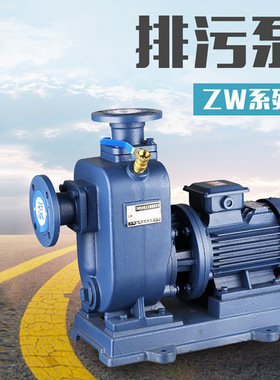 BZ直联自吸泵380v三相工业柴油机卧式离心泵管道泵农用大流量铸铁