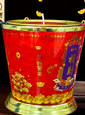 招财88小时一桶财红色酥油灯植物酥油灯斗烛无烟无味蜡烛长明灯烛