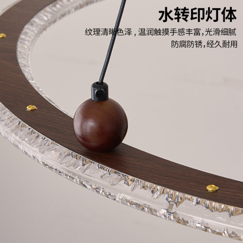 意式轻奢客厅吊灯现代简约2025新款大气高级感冰裂纹创意餐厅主灯 - 图2