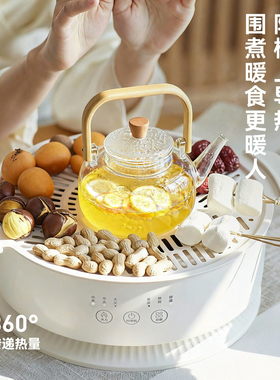olayks立时围炉煮茶器电陶炉火炉家用器具全套电茶炉全玻璃养生壶