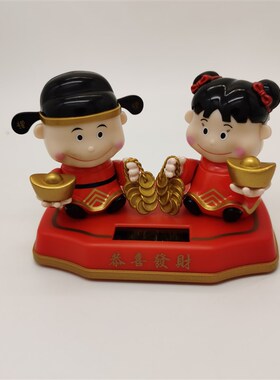百年好合结婚礼物摆件送新人新娘小人偶喜压床新婚公仔家居装饰品