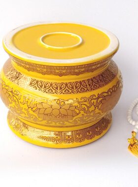 陶瓷寸香炉10无大号金香炉真莲花金特大号字黄色莲花