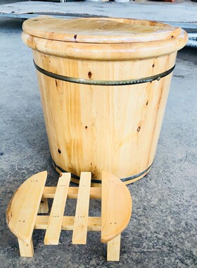 厂家直批香柏木泡脚木桶桑拿洗浴洗脚盆实木保温穴位按摩木桶批发