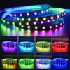 LED hole board light with ARGB fantasy flowing water atmosphere light e-sports room decoration USB self-adhesive light strip 5V pickup light