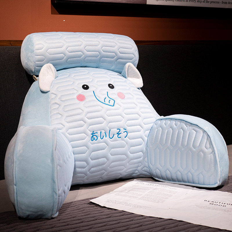 Japanese quality latex bedside cushion, soft-packed waist pillow, large back sofa pillow, bed bay window pillow