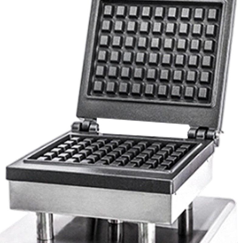 Head waffle machine 2026 new commercial electric heating waffle machine square crepe machine stainless steel electric baking pan