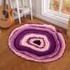 Annual ring round living room carpet imitation wood grain print bedroom bay window hanging chair floor mat bathroom floor mat