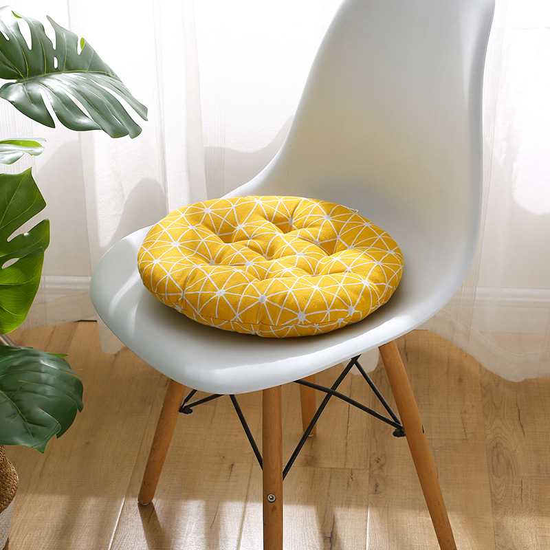 One piece free shipping round futon tatami thickened floor cushion home bay window fabric cushion round chair cushion