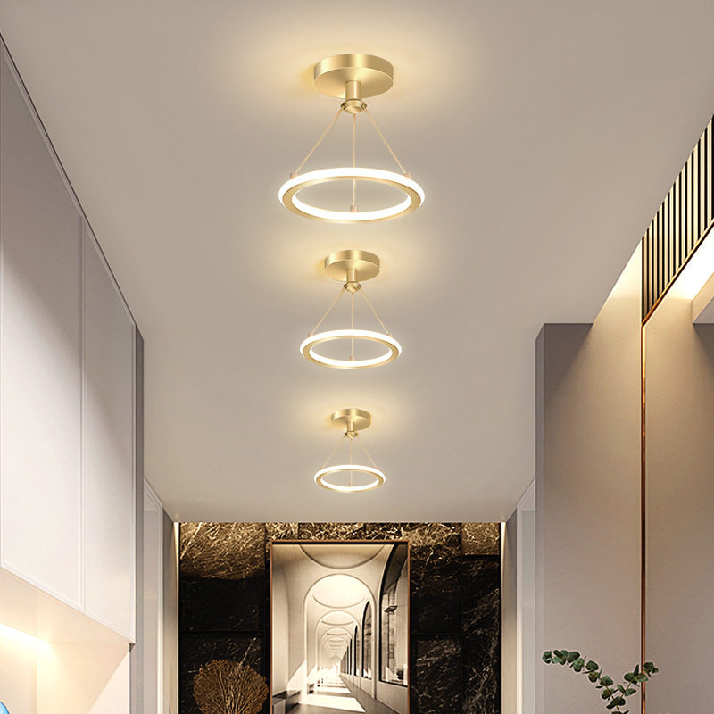 Internet celebrity aisle light corridor light simple modern entrance hall led balcony light ceiling light replacement downlight spotlight