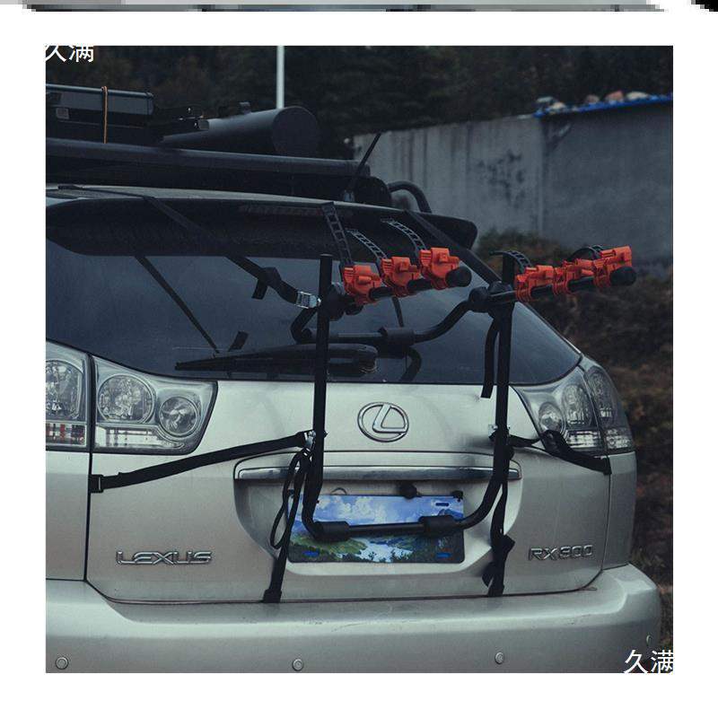 Vehicle-mounted bicycle rack, tail rack can carry 3 outdoor cycling racks, car rack behind the trunk