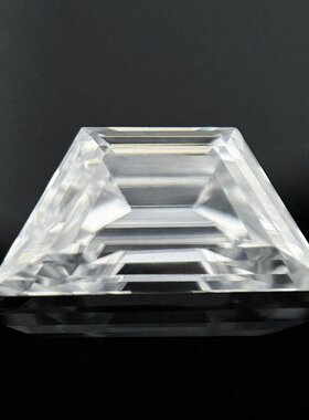 精品超白D色梯形梯方莫桑钻裸石高级感首饰配件VVS1净度过钻笔