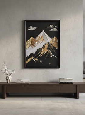 S2169金山镶珠装饰挂画 卧室客厅装饰挂画5979