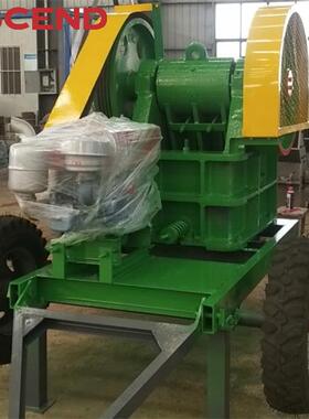 PE250x400可移动颚式破碎机 金矿石鹅卵石花岗岩白云石粉碎制沙机