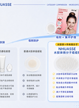NHUASSE痘痘贴可溶性微状晶体快速瘪痘隐形贴控油舒缓祛痘贴遮瑕