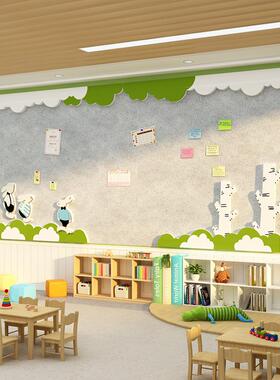 幼儿园墙面装饰环境创作材料主题完成教室布置贴纸创意小班黑板边