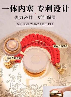 铜壶背面热敷，也可用于暖身祛寒。缓解疲劳。推管比滚筋棒更好