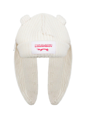 【正品现货】Charles Jeffrey Loverboy兔耳帽秋冬保暖针织毛线帽