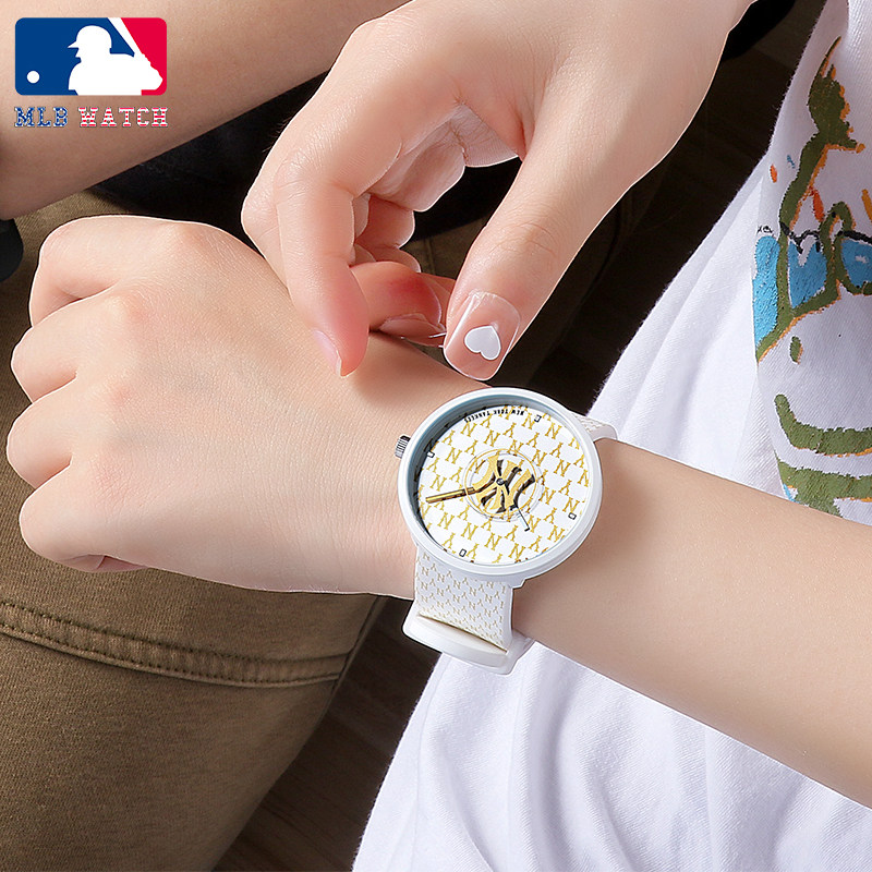 mlb男女2021新款潮牌时尚ny手表 美职棒手表国产腕表