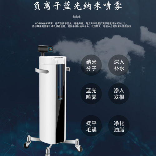 美发蓝光纳米喷雾机理发店头发营养护理仪立式补水蒸汽机焗油发廊 - 图2