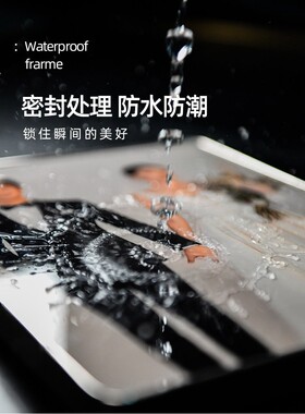 大韩水晶摆台洗照片做成相框相册礼物摆件婚纱照制作打印放大挂墙