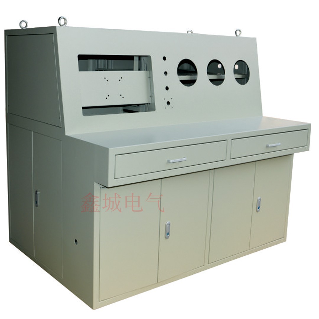 Two-link, double-link, and triple-link operation console, control platform, command platform, monitoring and security integrated operation test bench