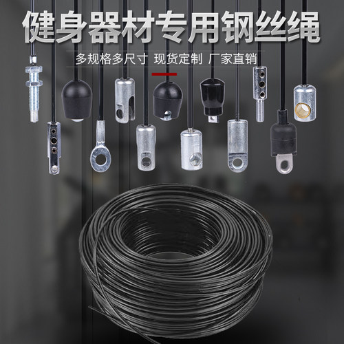 健身器材配件钢丝绳接头龙门架综合训练器万向鱼眼压头钢索连接件 - 图2