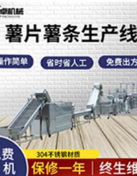 速冻薯条流水线 多种产能薯条薯片油炸生产线 薯条加工油炸设备