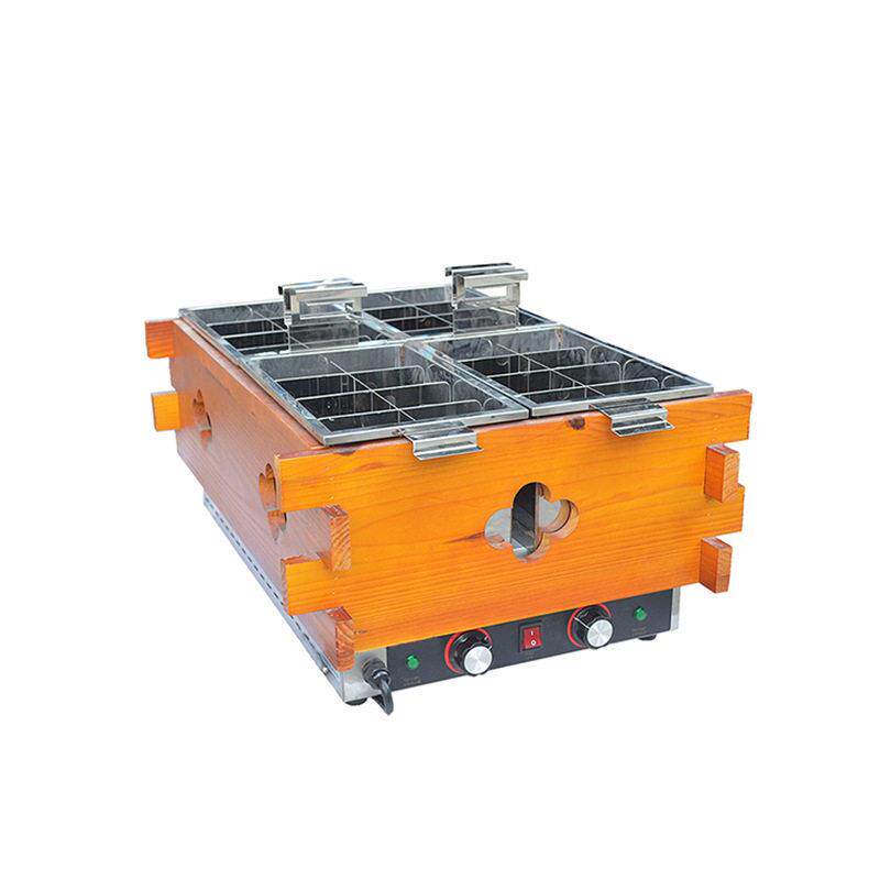 Wooden box spicy hotpot machine 32 compartments 2/3/4 cylinder convenience store cooked food equipment electric hot skewers oden cooking machine commercial