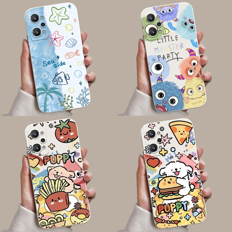 Suitable for realme GT2 mobile phone case Kapibara gtneo2 couple 5G capybara GT2pro anti-fall GT cute men and women GT Neo2 soft rubber protective cover personalized creative frosted cartoon