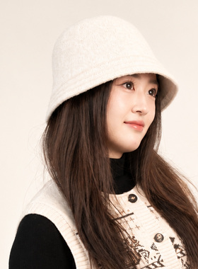 秋冬户外保暖慵懒风针织渔夫帽女