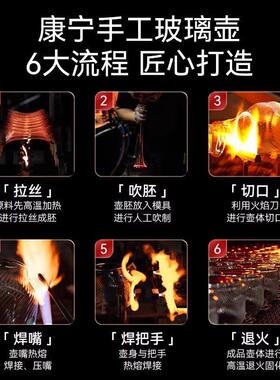 康宁养生壶炖煮一体家用多功能全玻璃小型公室2025新款烧水壶