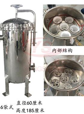 工厂优惠不锈钢双联过滤器布袋式过滤机袋多袋式设备