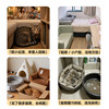 Soft and cute cat head shape semi-enclosed indoor cat and dog kennel