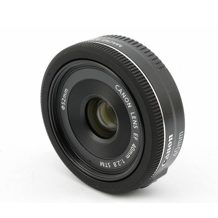 佳能 EF 40mm f/2.8 STM 人像定焦 大光圈白色饼干镜头 100D 200D - 图1