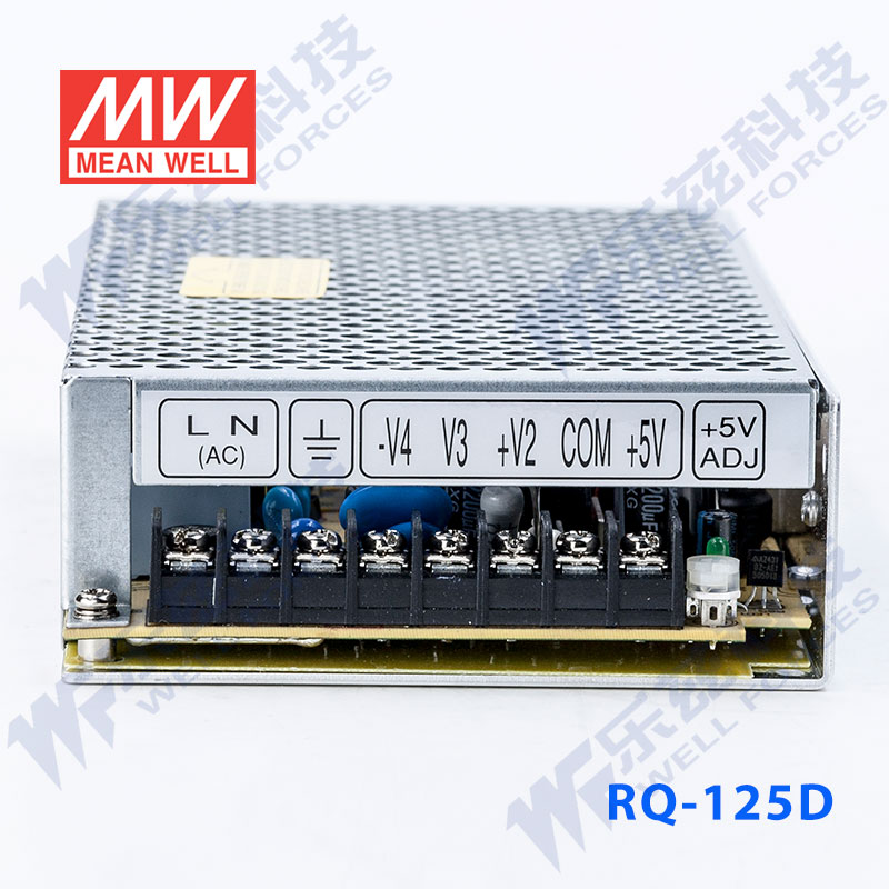 RQ-125D明纬+5V8A+12V2.5A+24V2A-12V0.5A四路开关电源124W四组 - 图1